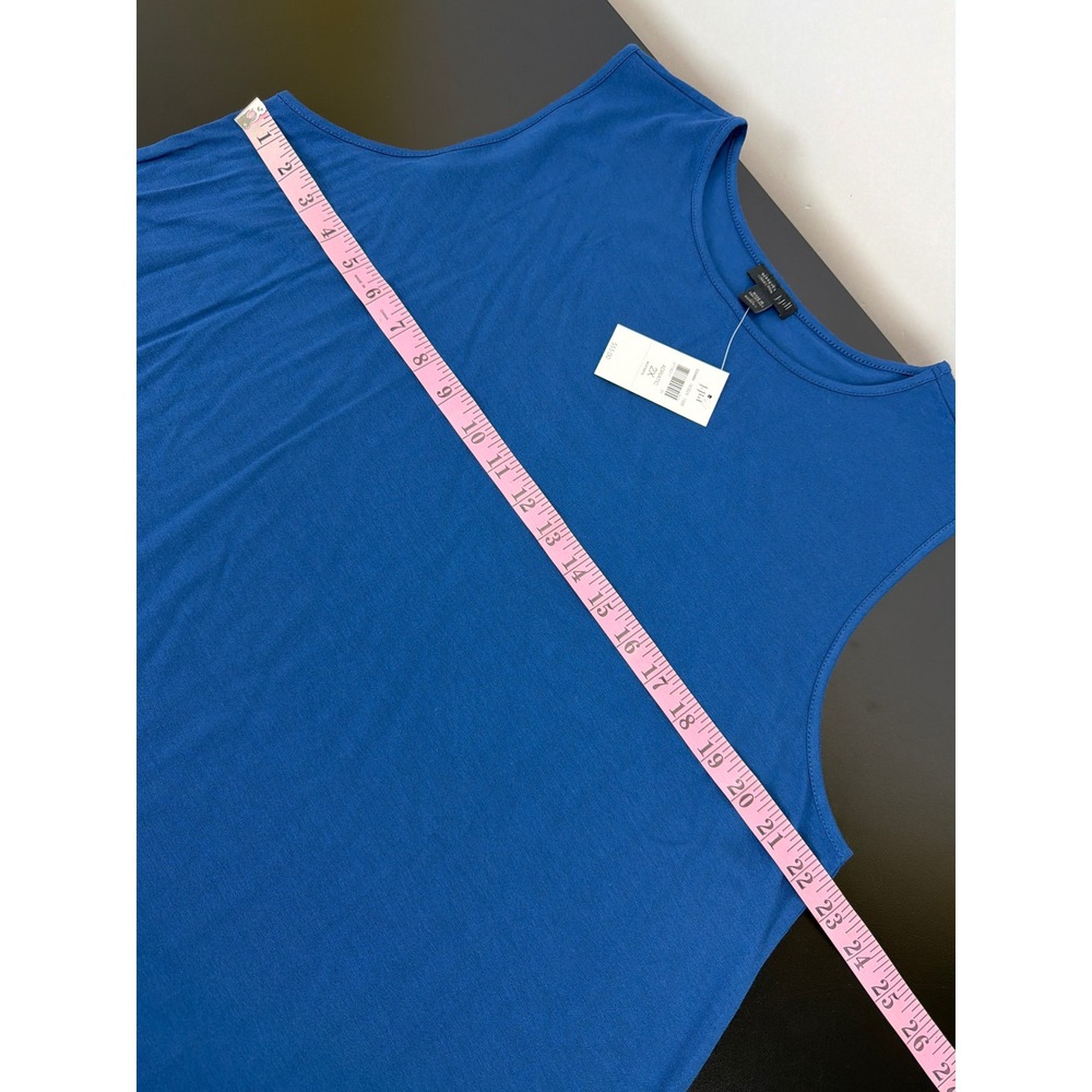 J. Jill Wearever Collection Blue Adriatic Lightweight Tank 2X Soft Breathable - Picture 7 of 8